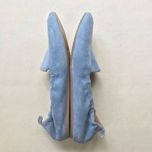 Franco Sarto, blue suede shoe